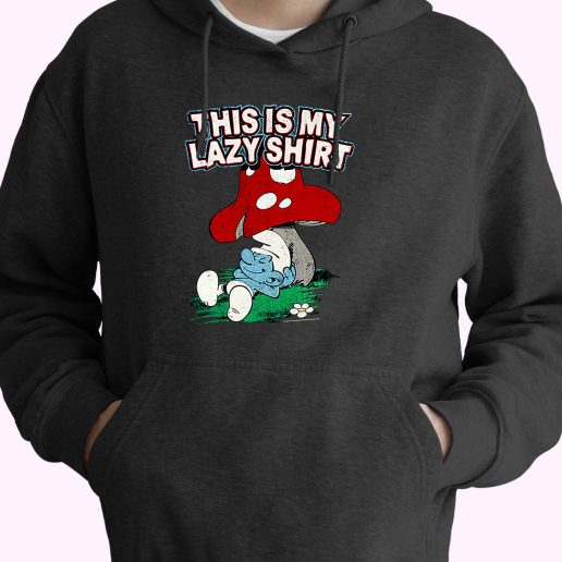 Freeze The Smurfs This Is My Lazy 90s Style 70s Basic Hoodie 1.jpeg