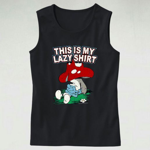 Freeze The Smurfs This Is My Lazy 90s Style 70s Tank Top Style