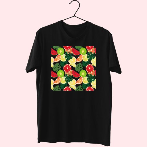 Fresh Tropical Fruits 80s T Shirt Fashion