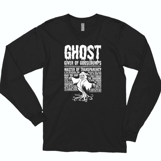 Ghost Giver of Goosebumps 70s Long Sleeve T shirt