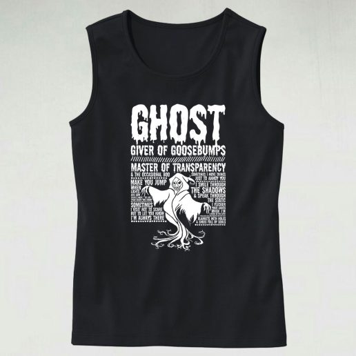 Ghost Giver of Goosebumps 70s Tank Top Style