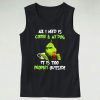 Grinch All I Need Is Coffee Casual Tank Top Outfit