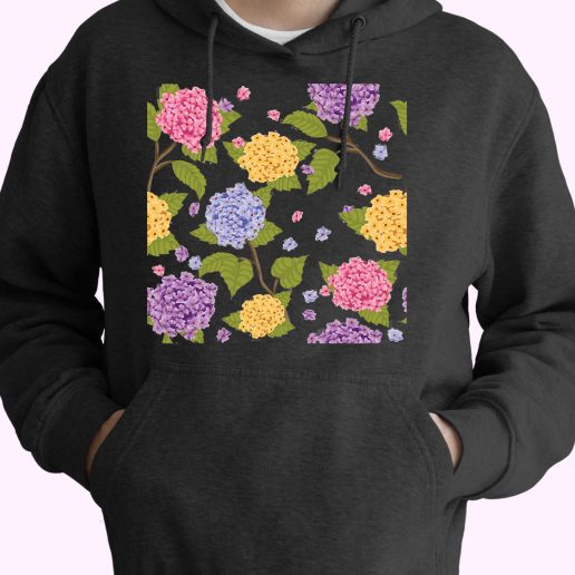 Hydrangea Flower 80s Oversized Hoodie