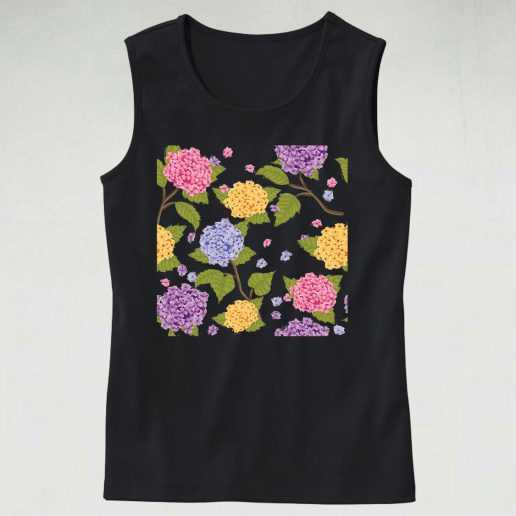 Hydrangea Flower Tank Top Outfit