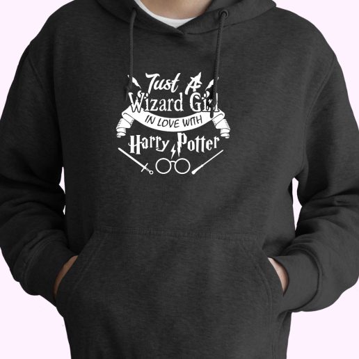 Just Wizard Girl Love Harry Potter 70s Basic Hoodie 1.jpeg
