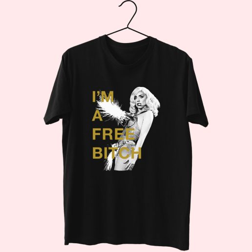 Lady Gaga Im A Free Bitch 70s T Shirt Outfit