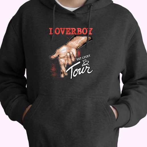 Loverboy Get Lucky Tour 1982 Album Style 70s Basic Hoodie 1.jpeg