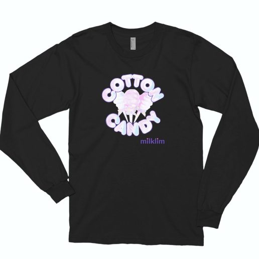 Milklim Cotton Candy Cute 70s Long Sleeve T shirt