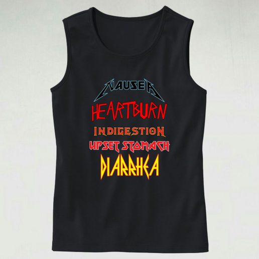 Nausea heartburn indigestion upset stomach diarrhea 70s Tank Top Style