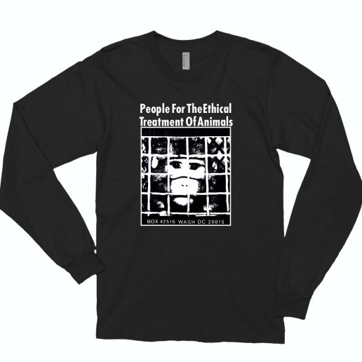 People For The Ethical Treatment Of Animals 70s Long Sleeve T shirt