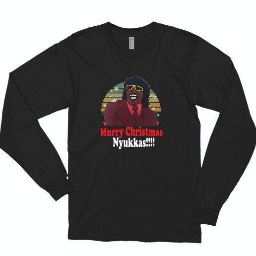 Pinky Murry Christmas Nyukkas Sunrise 70s Long Sleeve T shirt