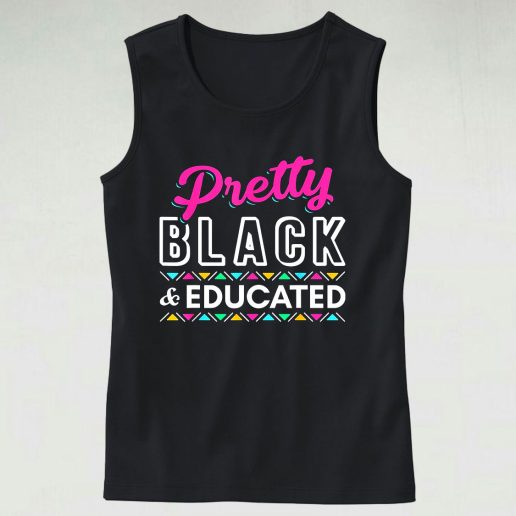 Pretty Black And Educated Black African Tank Top Outfit