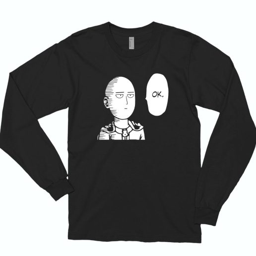 Punch Man Ok 70s Long Sleeve T Shirt