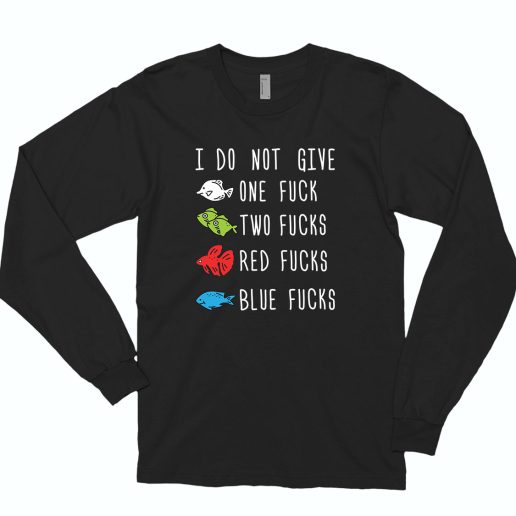 Red Fucks Blue Fucks 70s Long Sleeve T shirt