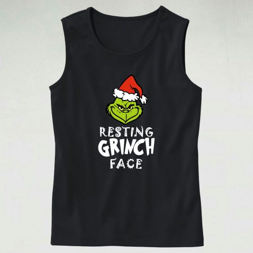 Resting Grinch Face Casual Tank Top Outfit