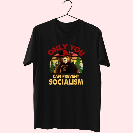 Retro Only You Can Prevent Socialism 70s T Shirt Outfit