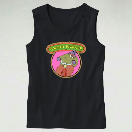 Retro Sweet Pickles Worried Walrus 70s Tank Top Style