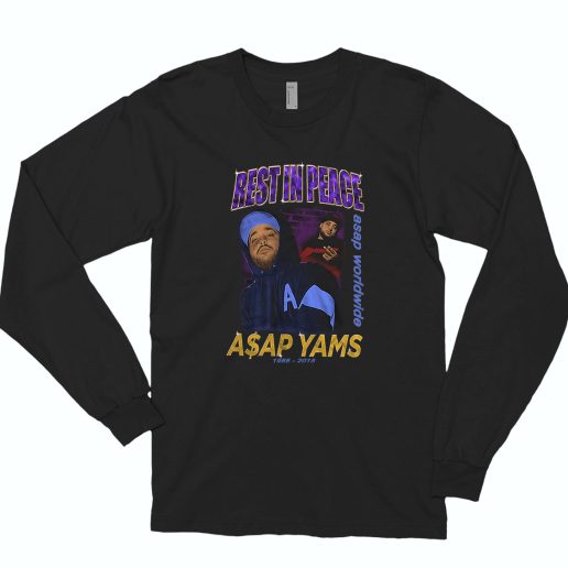 Rip Asap Yams 70s Long Sleeve T Shirt