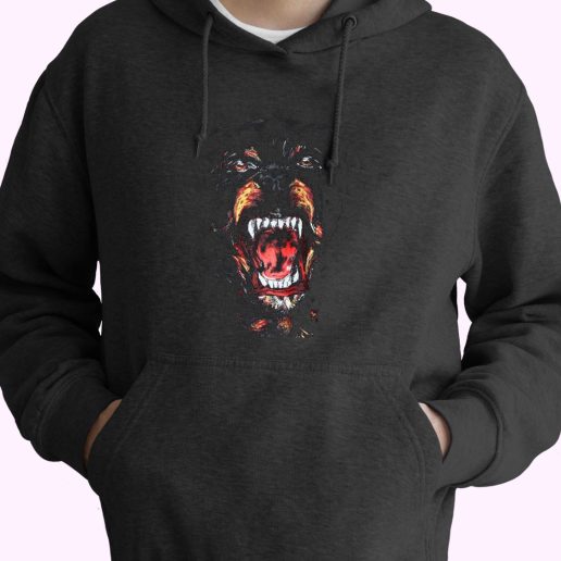 Rottweiler Dog 70s Basic Hoodie 1.jpeg