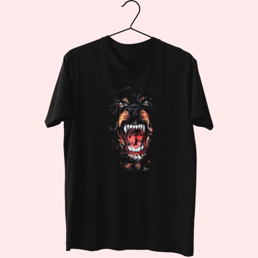 Rottweiler Dog Trendy 70s T Shirt Outfit