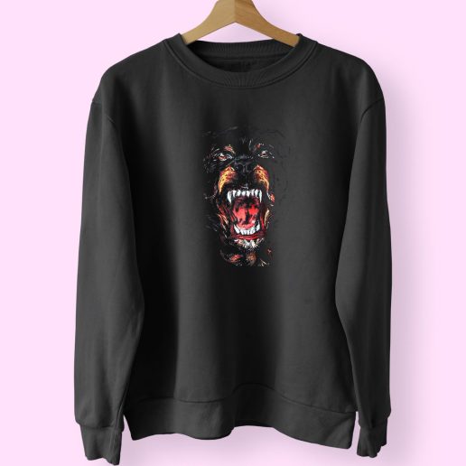 Rottweiler Dog Vintage 70s Sweatshirt