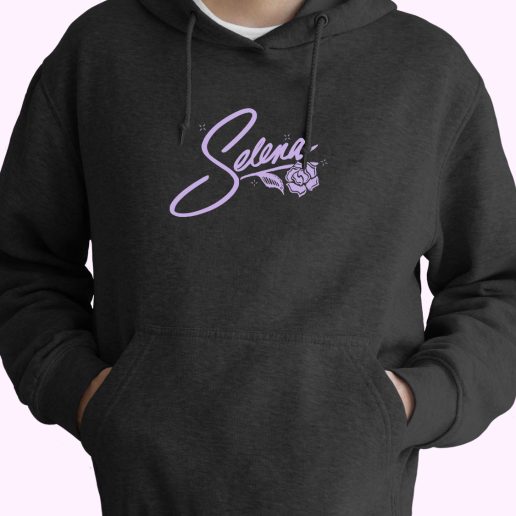 Selena Quintanilla Purple 70s Basic Hoodie 1.jpeg