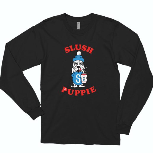 Slush Puppie National Dog Day 70s Long Sleeve T shirt