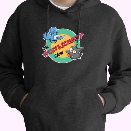 The Itchy Scratchy Show 80s 70s Basic Hoodie 1.jpeg