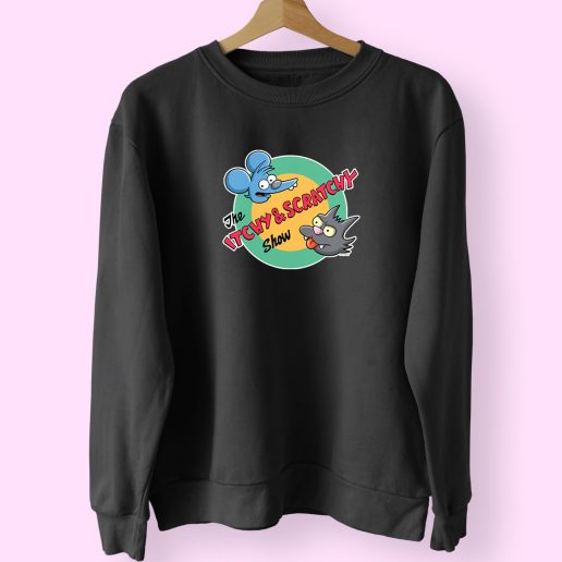 The Itchy & Scratchy Show 80s Vintage 70s Sweatshirt