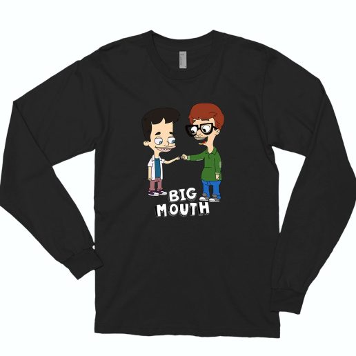 Top Big Mouth Fist Pump 70s Long Sleeve T shirt