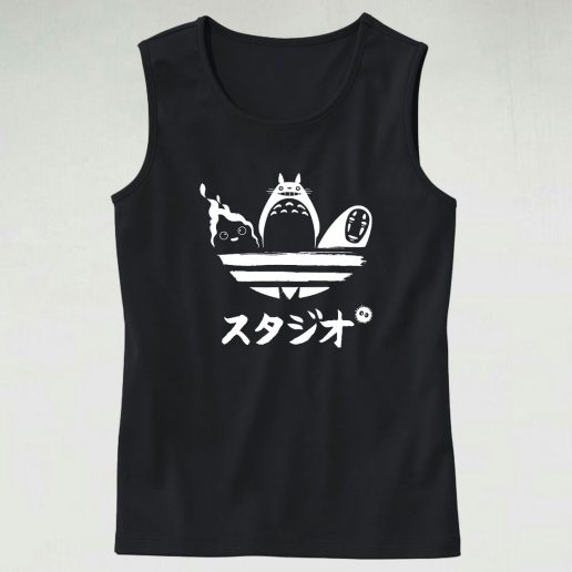 Totoro Studio Ghibli Soot Sprites Anime Tb Casual Tank Top Outfit