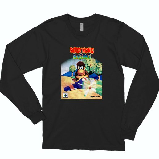 Vintage Diddy Kong Racing 70s Long Sleeve T shirt