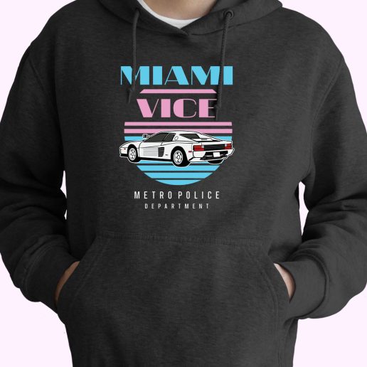 Vintage Miami Vice Car 70s Basic Hoodie 1.jpeg