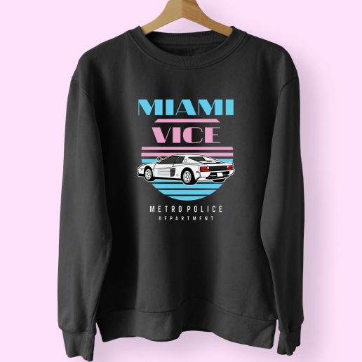 Vintage Miami Vice Car 70s Sweatshirt Inspired