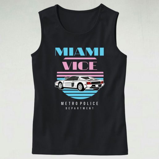 Vintage Miami Vice Car 70s Tank Top Style