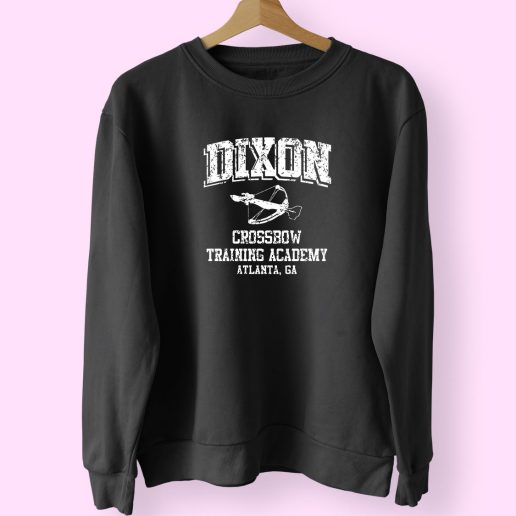 Walking Dead Daryl Dixon Crossbow Training Vintage 70s Sweatshirt