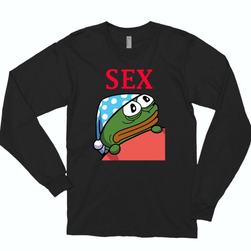 Wokege Emote Sex 70s Long Sleeve T shirt