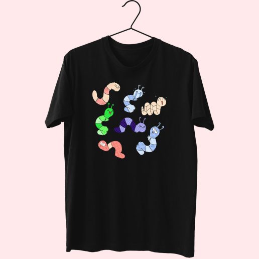 Worm Expression 80s T Shirt Fashion