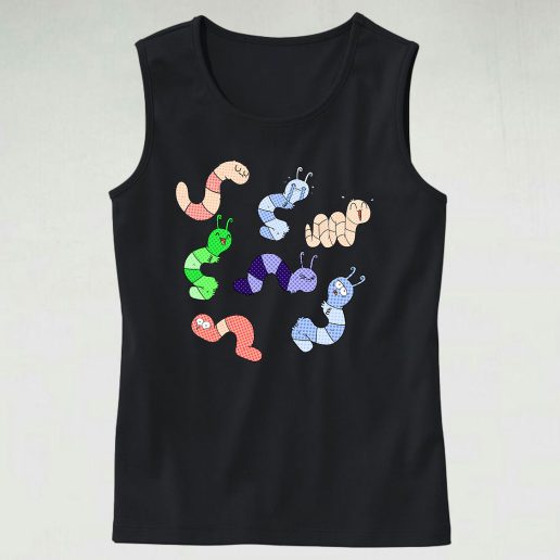 Worm Expression Tank Top Outfit