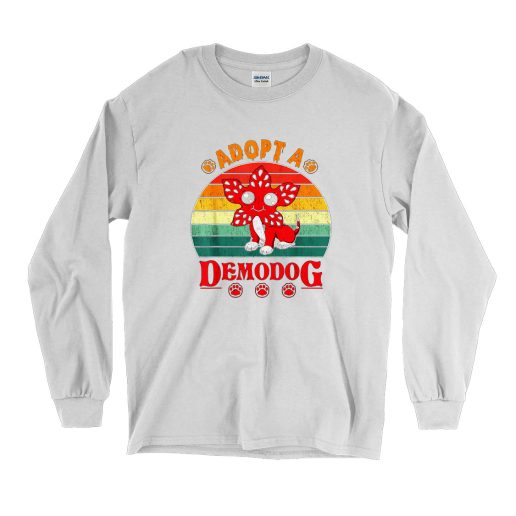 Adopt A Demon Dog Vintage Long Sleeve Shirt