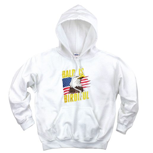 Bald Is Beautiful 4th Of July Aesthetic Graphic Hoodie