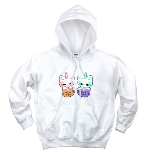 Boba Milk Tea Cat Cute Hoodie