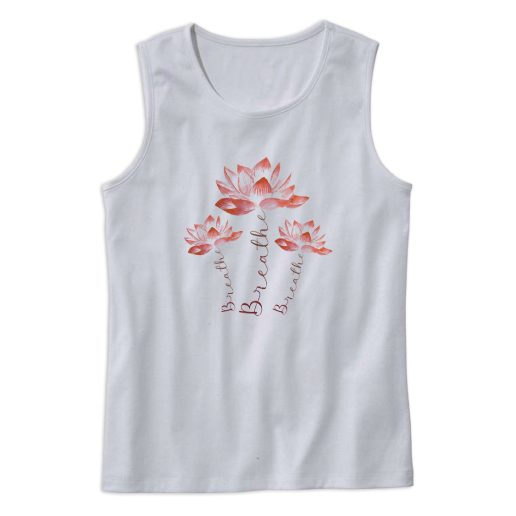 Breath Lotus Flower Cute Tank Top