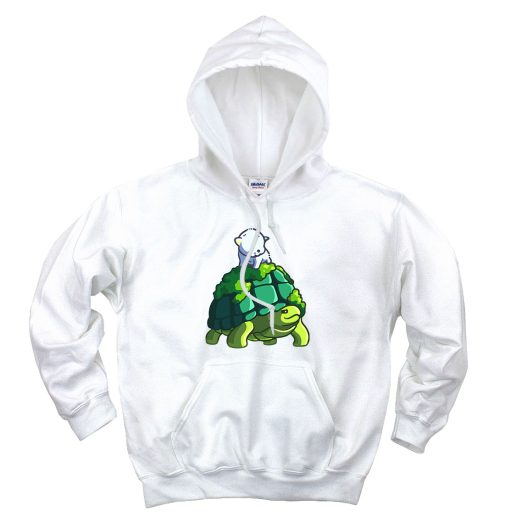 Cat Riding Turtle Cute Hoodie