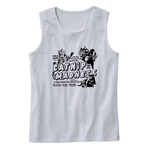 Catnip Madness Cute Cat Tank Top Outfit