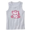 Cute Strawberry Cat Cute Tank Top