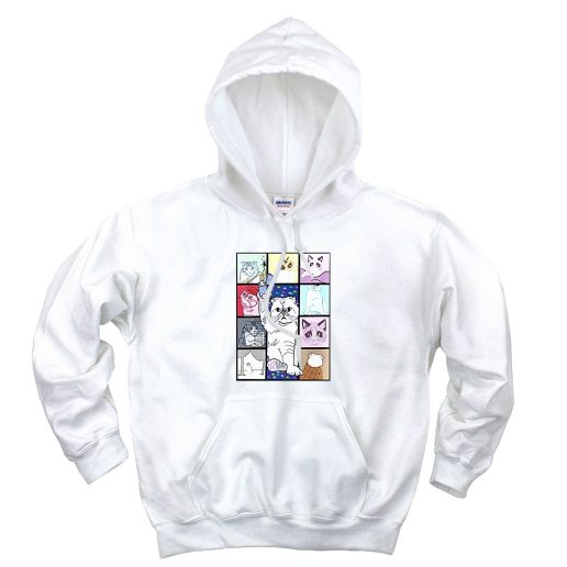 Funny Eras Cat Tour Aesthetic Graphic Hoodie