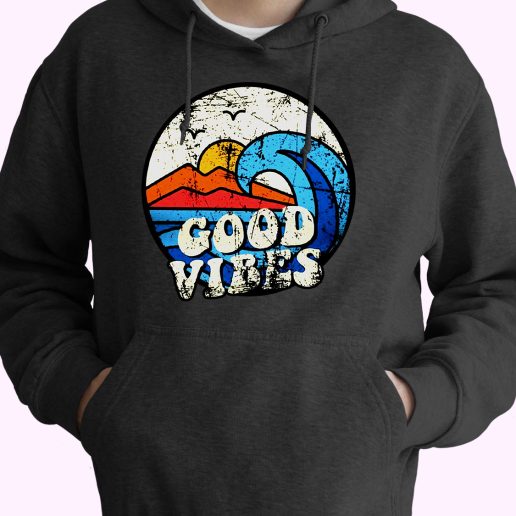 Good Vibes Wave Cute Hoodie