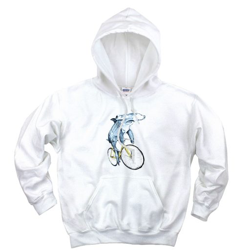 Hammerhead Riding Bicycle Cute Hoodie