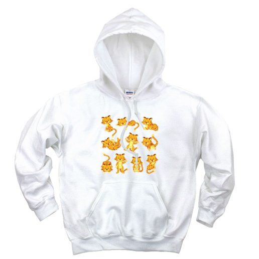 Happy Little Tiger Cubs Aesthetic Graphic Hoodie